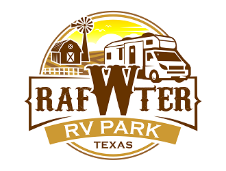 Rafter W RV Park logo design by haze