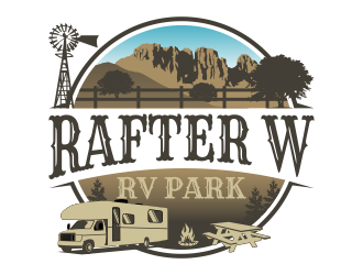 Rafter W RV Park logo design by Kruger