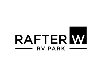 Rafter W RV Park logo design by p0peye