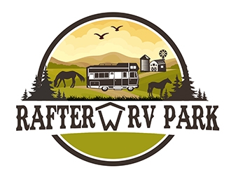 Rafter W RV Park logo design by PrimalGraphics