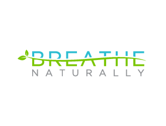 Breathe Naturally logo design by Andri