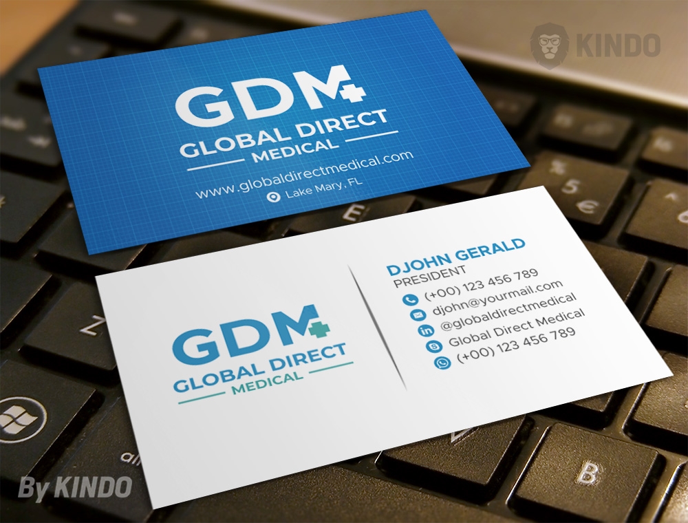 Global Direct Medical logo design by Kindo