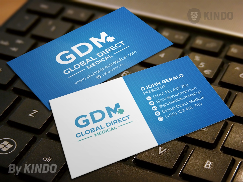 Global Direct Medical logo design by Kindo