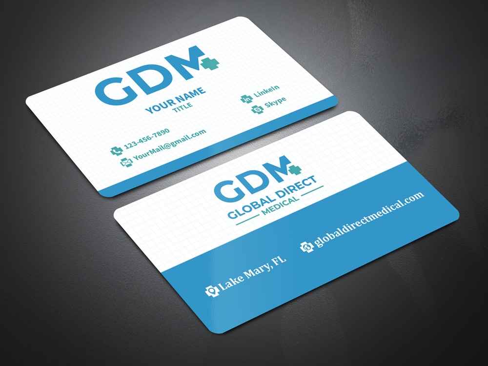 Global Direct Medical logo design by Gelotine