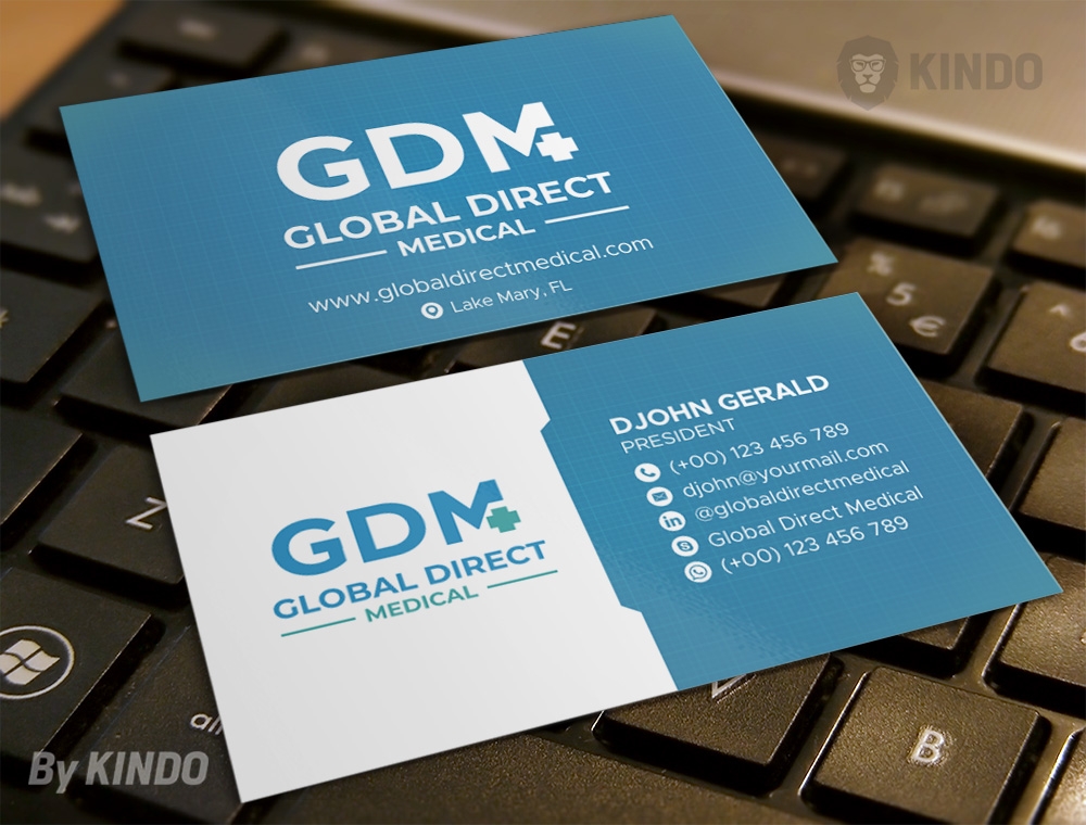 Global Direct Medical logo design by Kindo