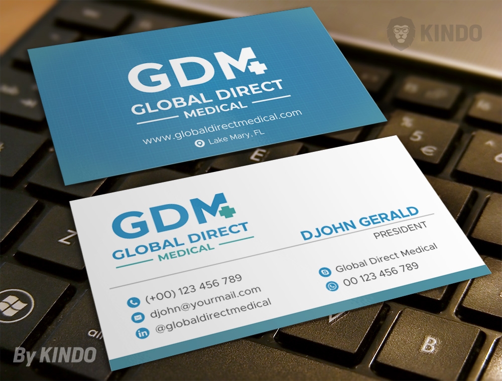 Global Direct Medical logo design by Kindo