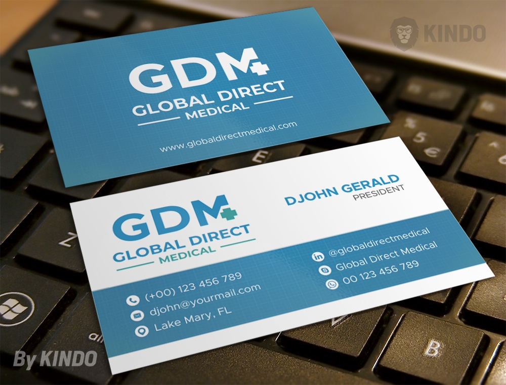 Global Direct Medical logo design by Kindo