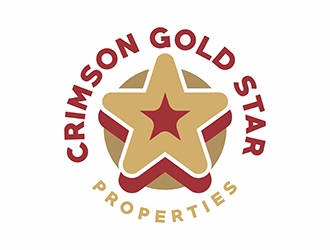 Crimson Gold Star Properties logo design by gitzart