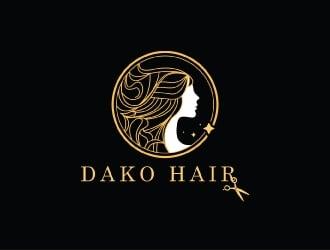 DaKo Hair logo design by Upoops