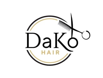 DaKo Hair logo design by Roma