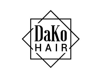 DaKo Hair logo design by Roma