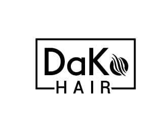 DaKo Hair logo design by Roma