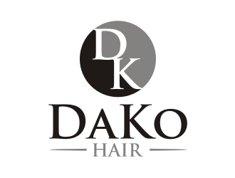 DaKo Hair logo design by rief