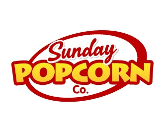 Sunday Popcorn Co. logo design by jaize