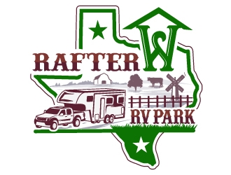 Rafter W RV Park logo design by Suvendu