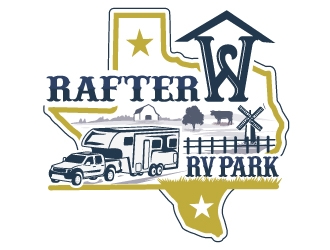 Rafter W RV Park logo design by Suvendu