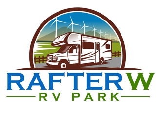 Rafter W RV Park logo design by DreamLogoDesign