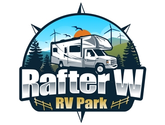 Rafter W RV Park logo design by DreamLogoDesign