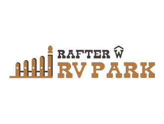 Rafter W RV Park logo design by Garmos