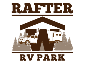 Rafter W RV Park logo design by IanGAB