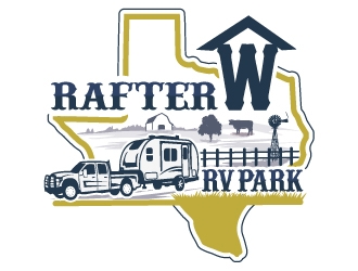 Rafter W RV Park logo design by Suvendu