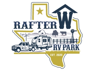 Rafter W RV Park logo design by Suvendu