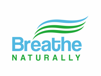 Breathe Naturally logo design by up2date