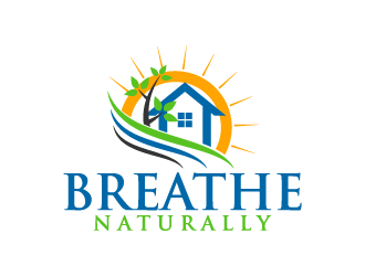 Breathe Naturally logo design by BrightARTS