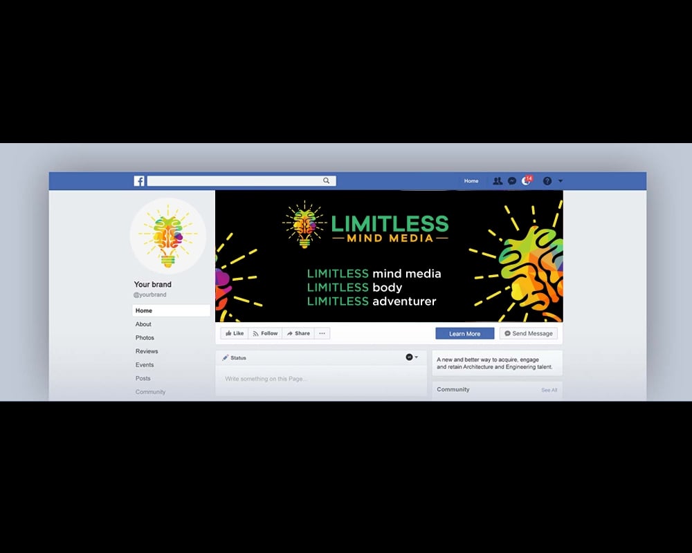 Limitless Mind Media logo design by Aslam