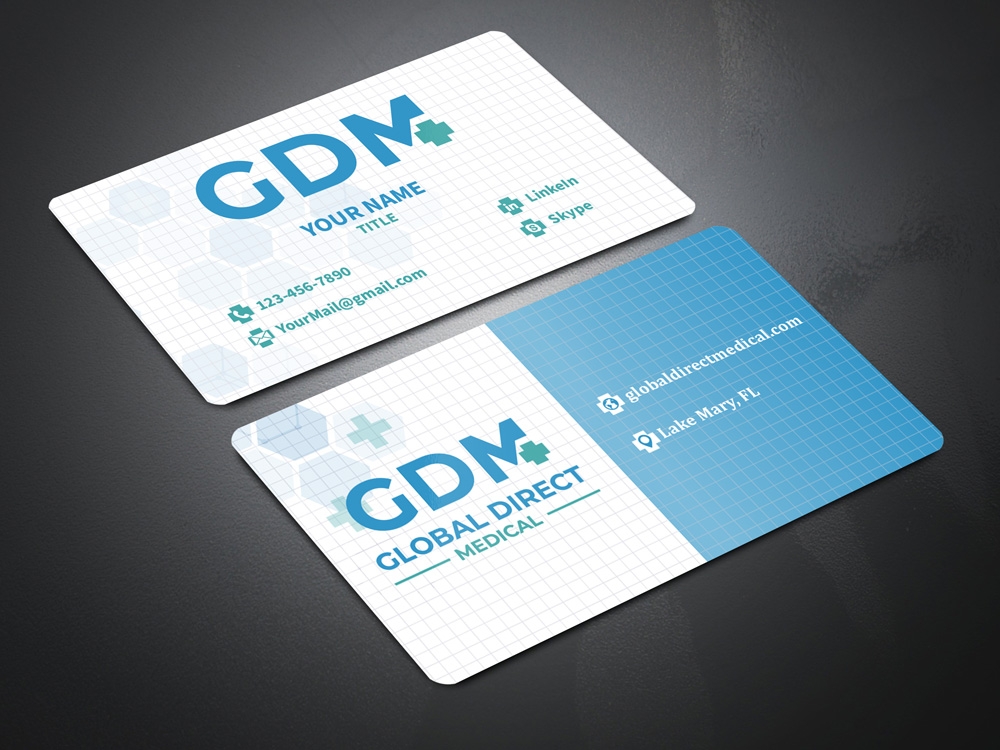 Global Direct Medical logo design by Gelotine