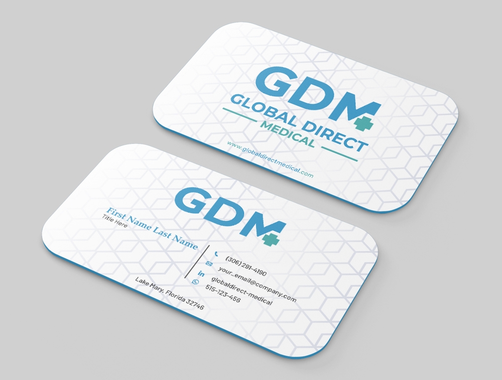 Global Direct Medical logo design by Niqnish