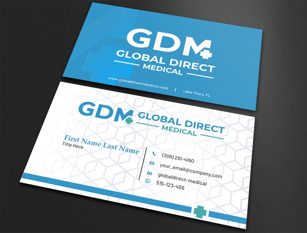 Global Direct Medical logo design by Niqnish