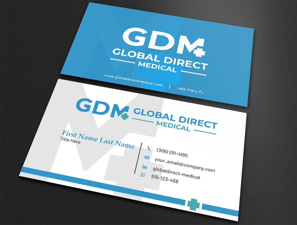 Global Direct Medical logo design by Niqnish