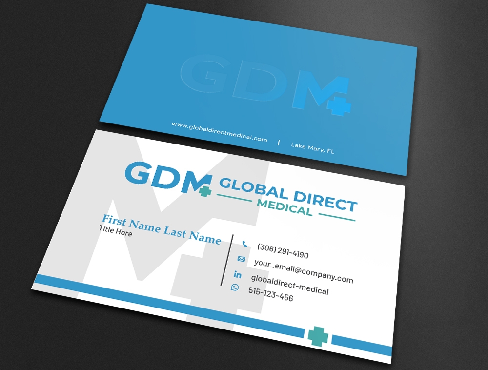 Global Direct Medical logo design by Niqnish