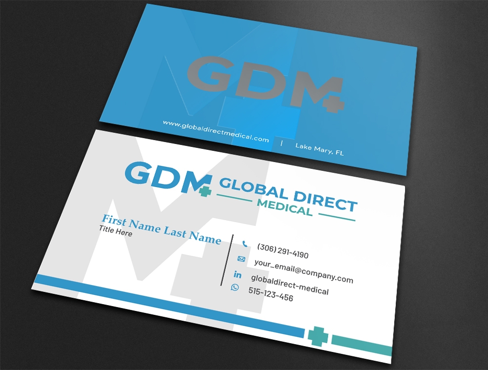 Global Direct Medical logo design by Niqnish