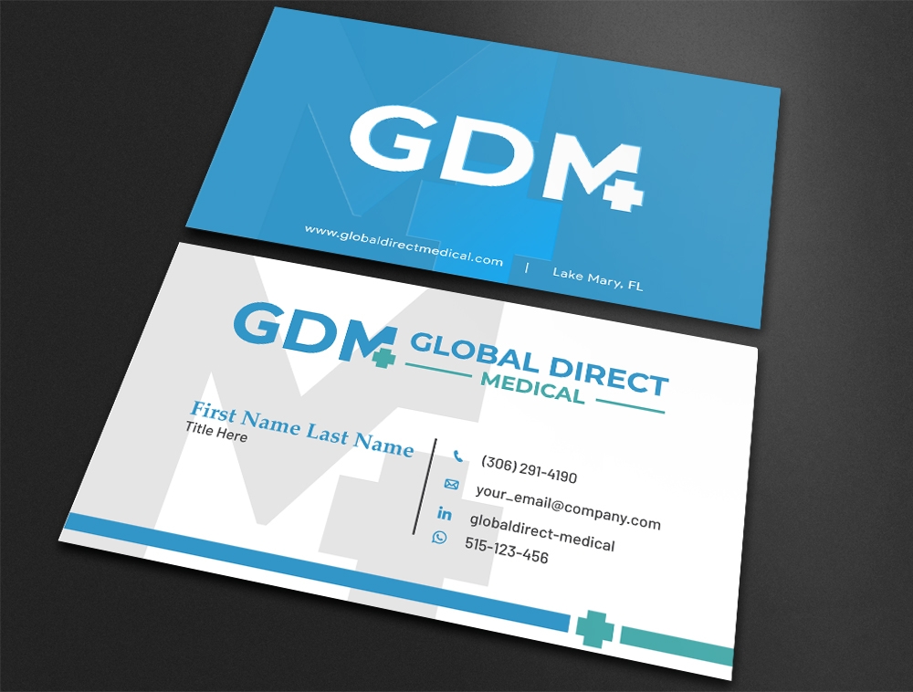 Global Direct Medical logo design by Niqnish