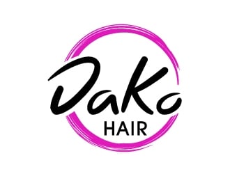 DaKo Hair logo design by PMG