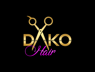 DaKo Hair logo design by zonpipo1