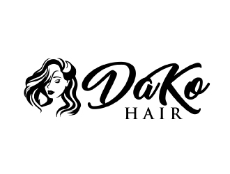 DaKo Hair logo design by AamirKhan