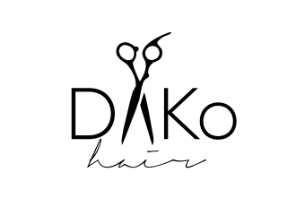 DaKo Hair logo design by Rossee