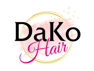 DaKo Hair logo design by AamirKhan