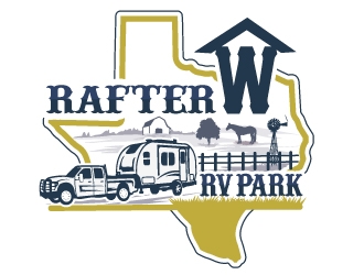 Rafter W RV Park logo design by Suvendu