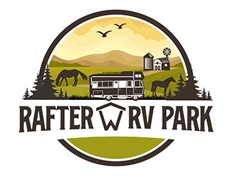 Rafter W RV Park logo design by PrimalGraphics