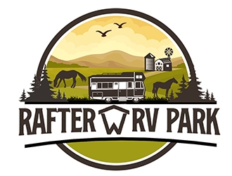 Rafter W RV Park logo design by PrimalGraphics