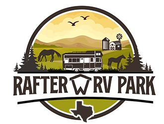 Rafter W RV Park logo design by PrimalGraphics