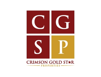 Crimson Gold Star Properties logo design by Creativeminds