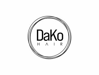 DaKo Hair logo design by Lafayate