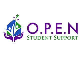 O.P.E.N Student Support logo design by 3Dlogos