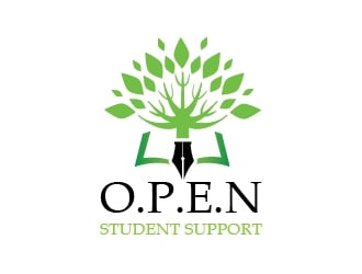 O.P.E.N Student Support logo design by il-in