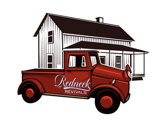 Redneck Revivals  logo design by DreamLogoDesign